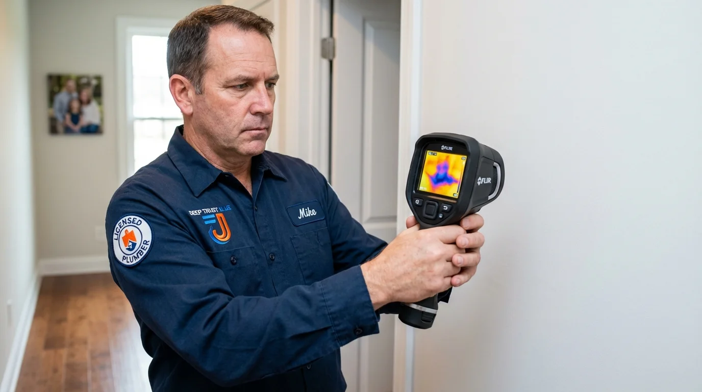 Thermal imaging leak detection by Johns Plumbing LLC in Clearlake Oaks